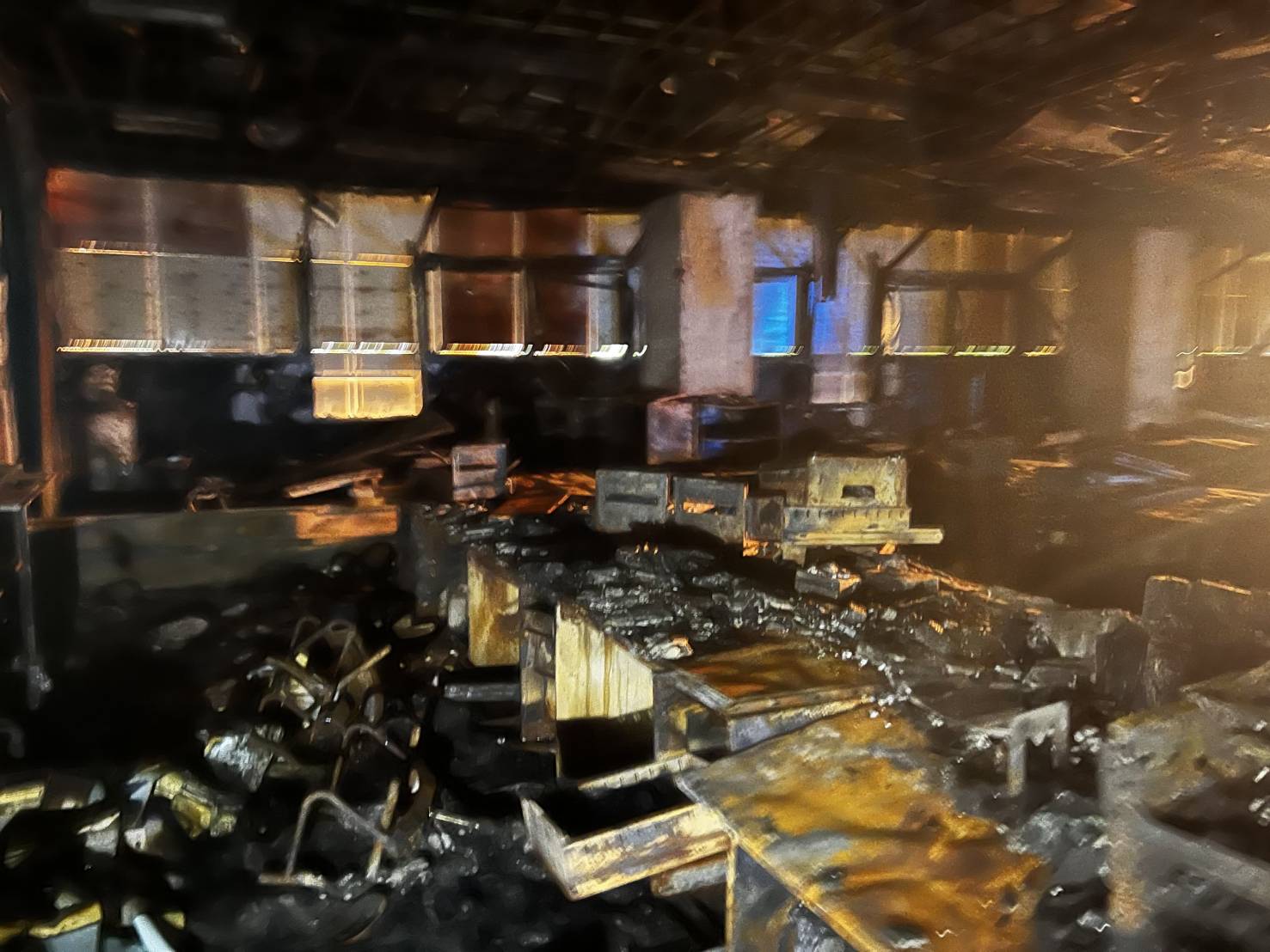 火災があった白岡市役所へ